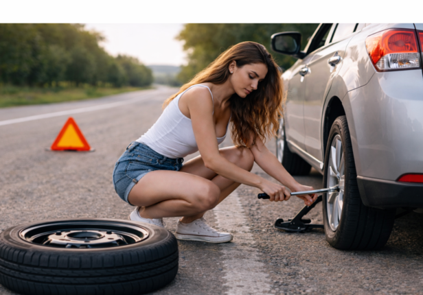 Como cambiar una llanta si me pincho?